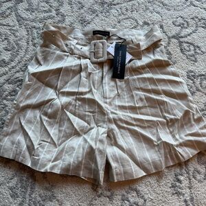 Saks Fifth Avenue Natural Beige Women Shorts